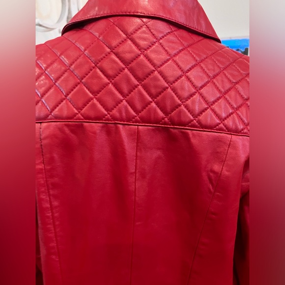 Leather Blazer Jacket Coat - Picture 8 of 11